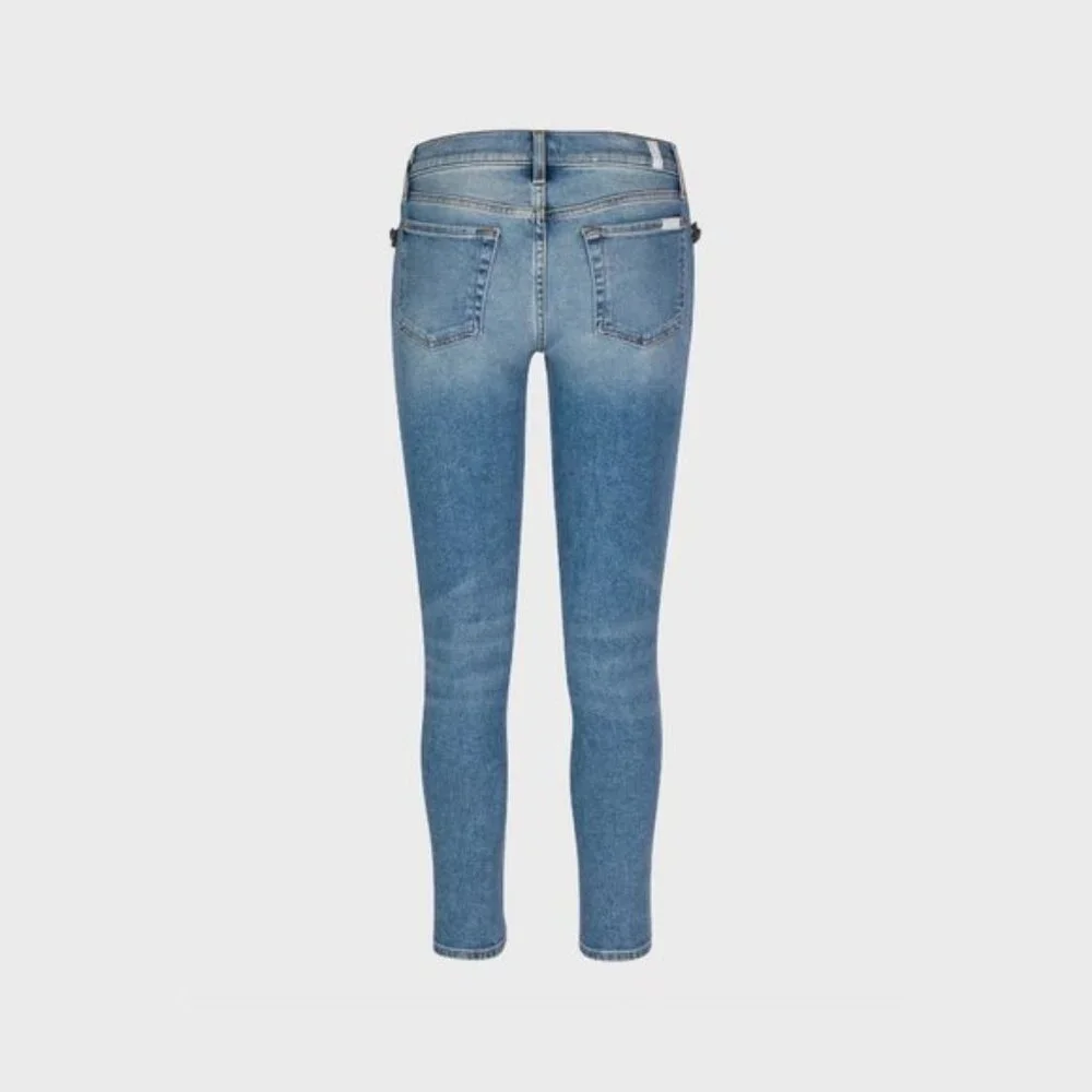 NWT 7 For All Mankind ankle skinny denim jeans 23 - Picture 6 of 9